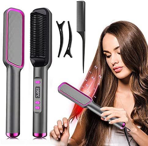 2-In-1 Professional Hair Straightener Comb